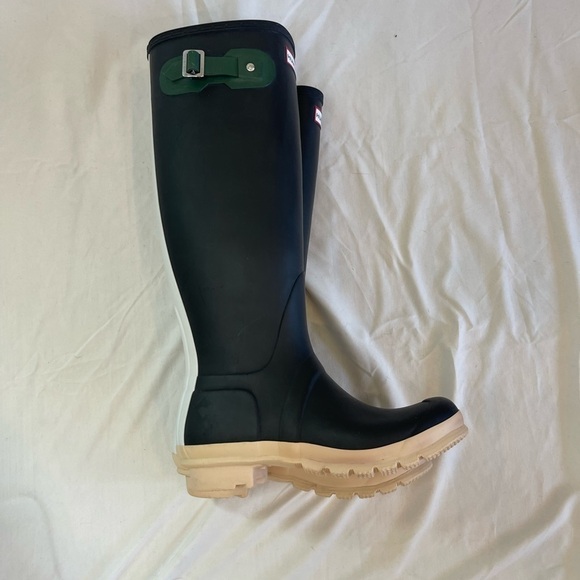 Hunter Original Contrast Tall Rain Boots *LIMITED EDITION* Size 7 - Picture 11 of 15